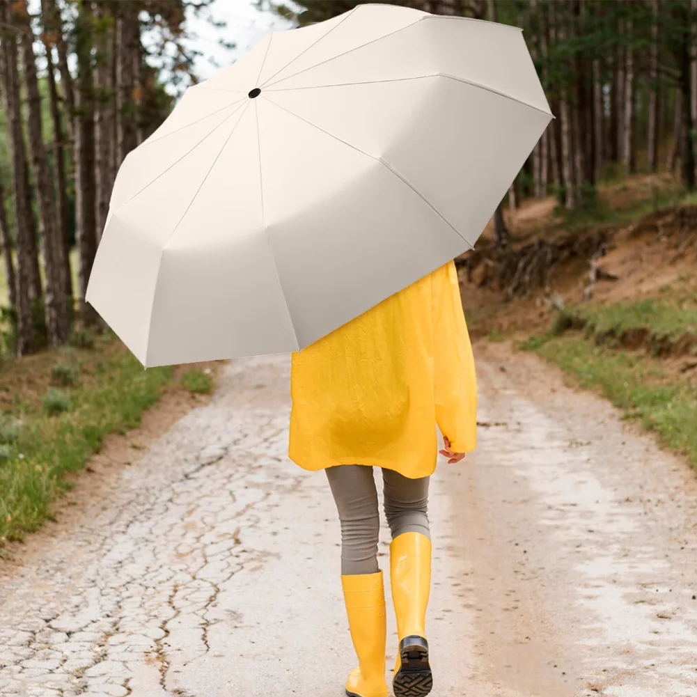 Fully Automatic Reverse Folding Umbrella Windproof Small Portable Umbrella Hangable UV for Men Women Teenage