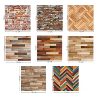 1:12 Doll House Adhesive Floor Sticker Scale Model Wallpaper DIY Flooring Materials Miniature Simulation Model Home Decor 1