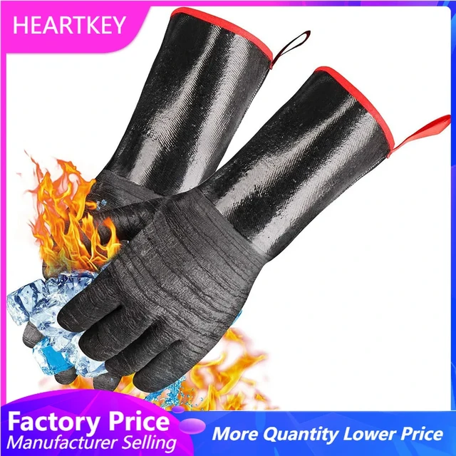 Silicone Oven Mitts Heat Resistant Gloves  Pair Oven Mitt Silicone Gloves  - Silicone - Aliexpress