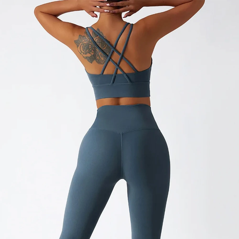 Soft Yoga Set Women Sportswear Fitness Suits No Front Seam Yoga Wear Workout Clothes for Women Gym Set Sports Clothing yoga set sports set gym workout set sportswear set fitness set