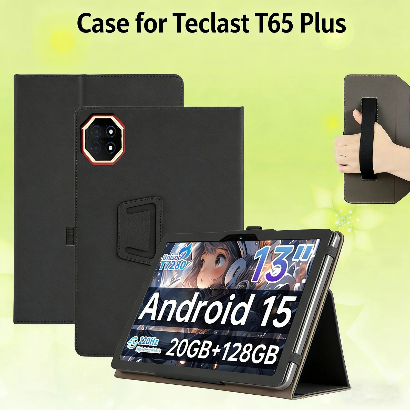 Premium Shockproof Tablet Cover with PU Leather and Kickstand Function