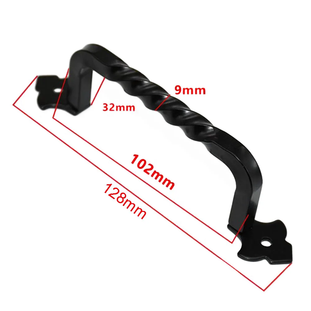 Door Handles Cabinet Handles Barn For Wooden Garden Doors Shed Vintage Iron Furniture Wardrobe Pull Decorative Hardware