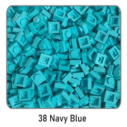 100-Piece DIY Building Bricks Set - Creative Construction Kit - 100 pieces (Navy Blue-L38)