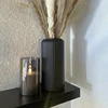 Striped Ceramic-Like Plastic Vase For Flowers Decorative Floral Arrangement Display Creative Little Flower Vase 5