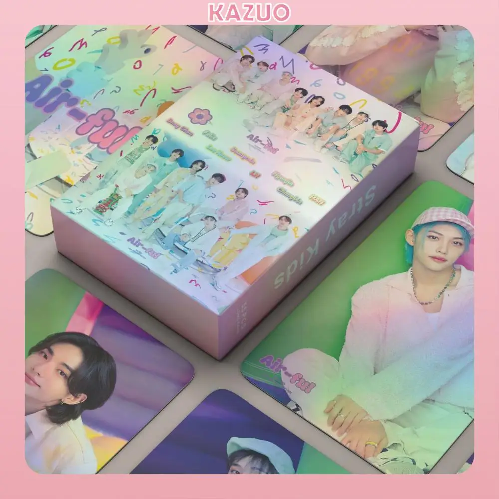 

KAZUO 55 Pcs StrayKids 2024 Air-ful Album Lomo Card Kpop Photocards Postcards Series