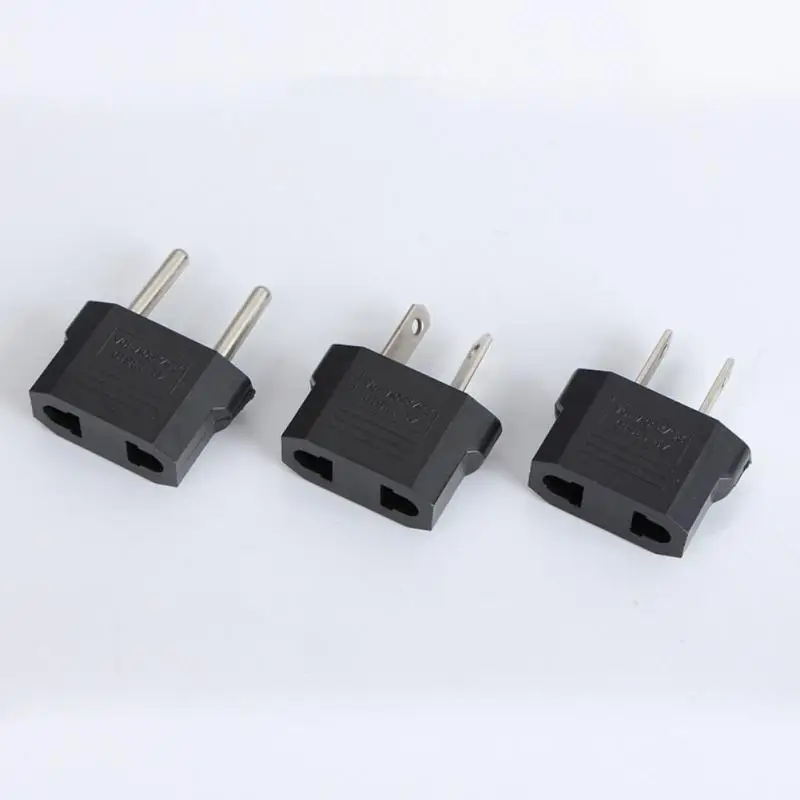 Plug Adapter 1/2PCS 4.0/4.8mm EU US To Euro US Converter American Socket Travel Household Power