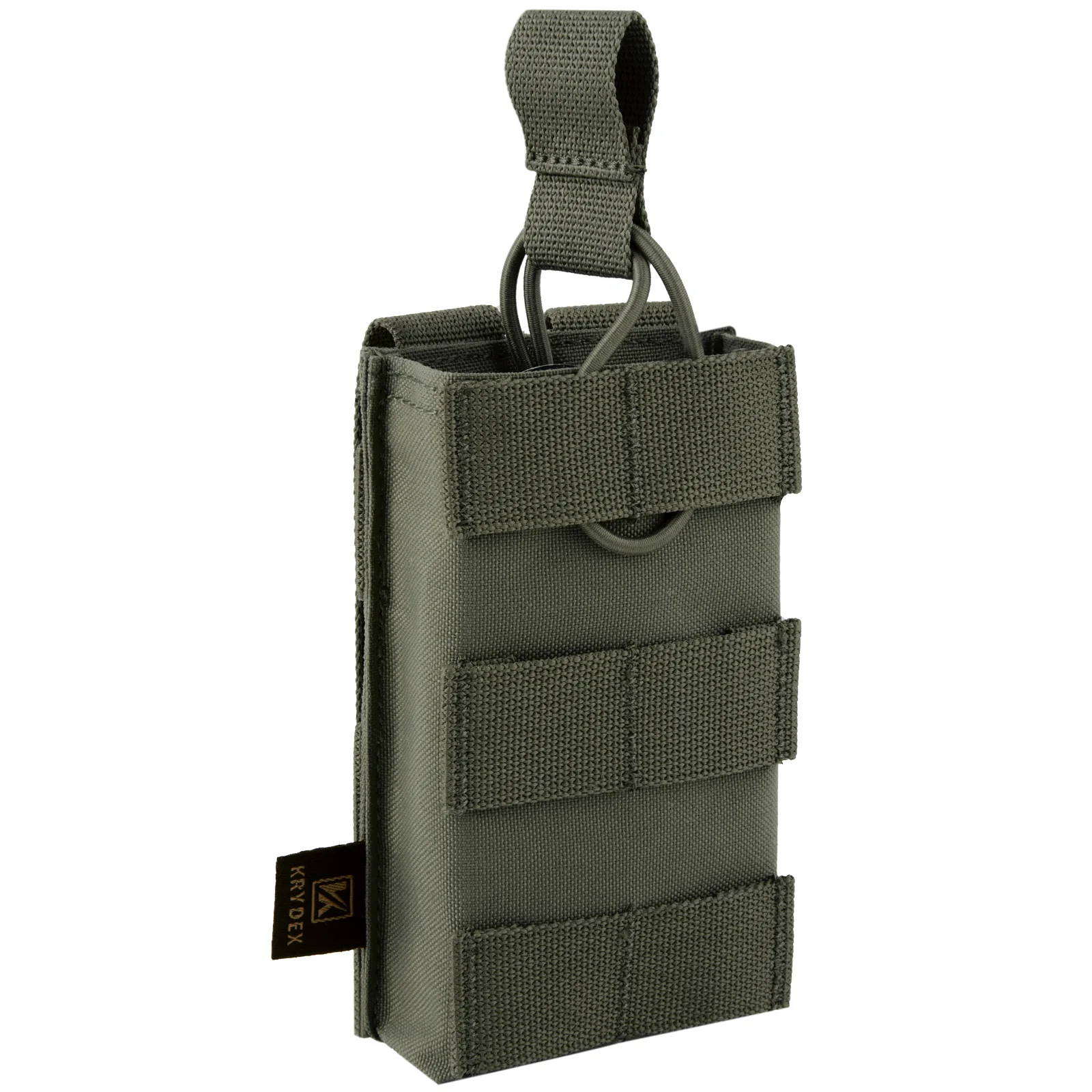 KRYDEX Tactical 5,56 MOLLE Magazines Pouch Single Open-Top Mag Pouch für M4 M16 AR 15 Jagdzubehör – Detail 5
