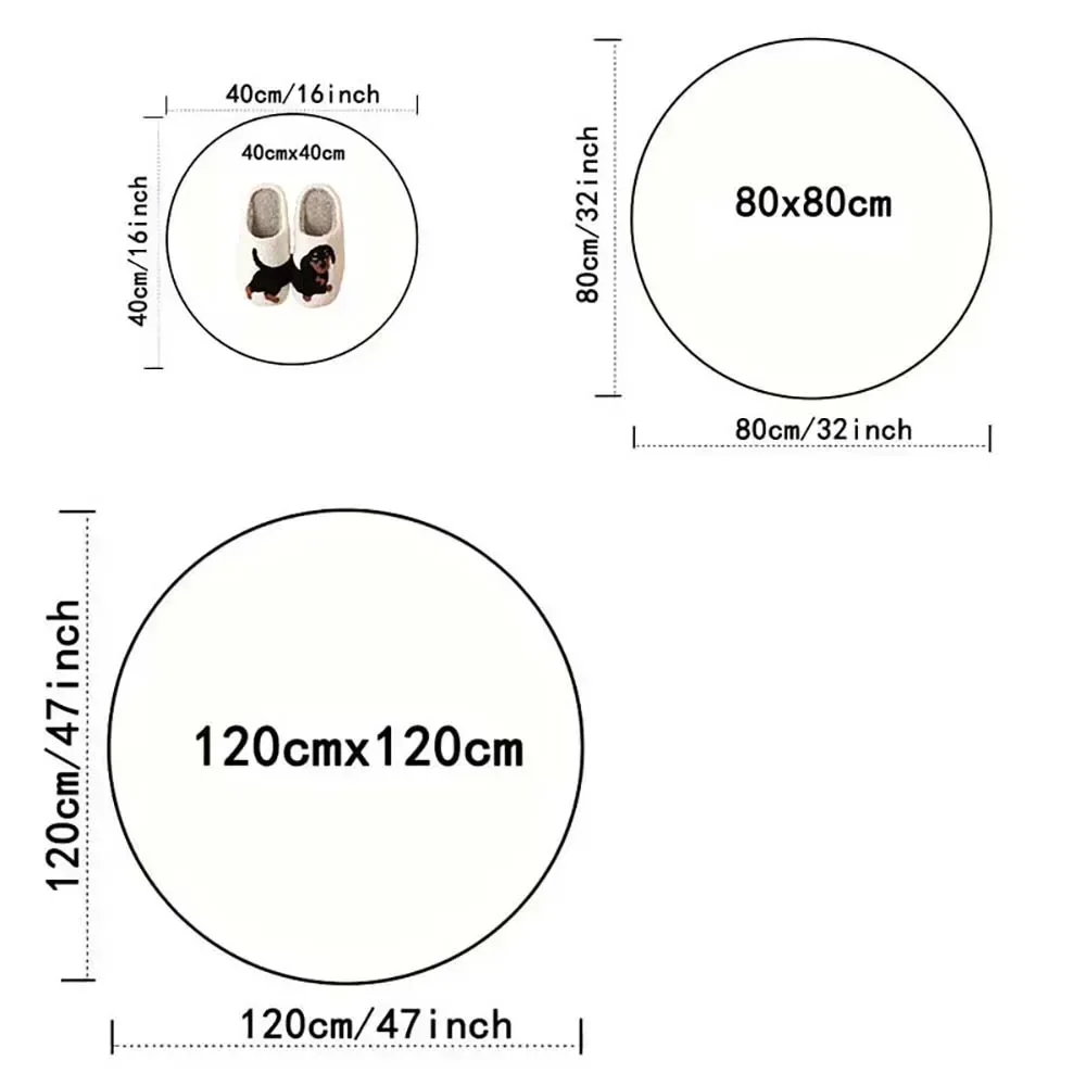 Large Christmas Tree Decoration Mat - Washable Anti-Slip Circular Carpet for New Year Atmosphere