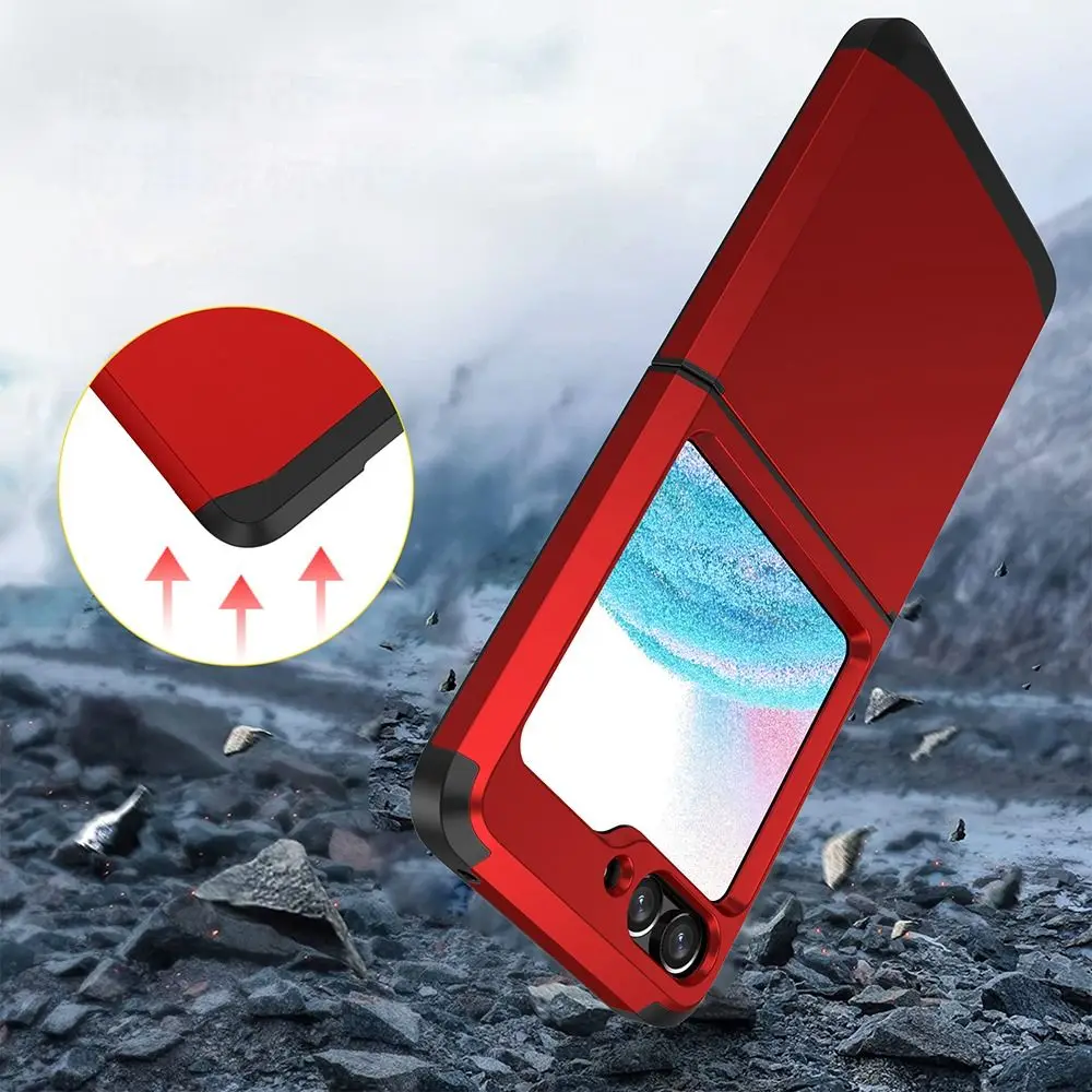 Z flip 3/4/5 fall für samsung galaxy z flip4 z flip3 scharniers chutz panzerung stoßfest schützende handy hülle abdeckung z flip – Detail 20
