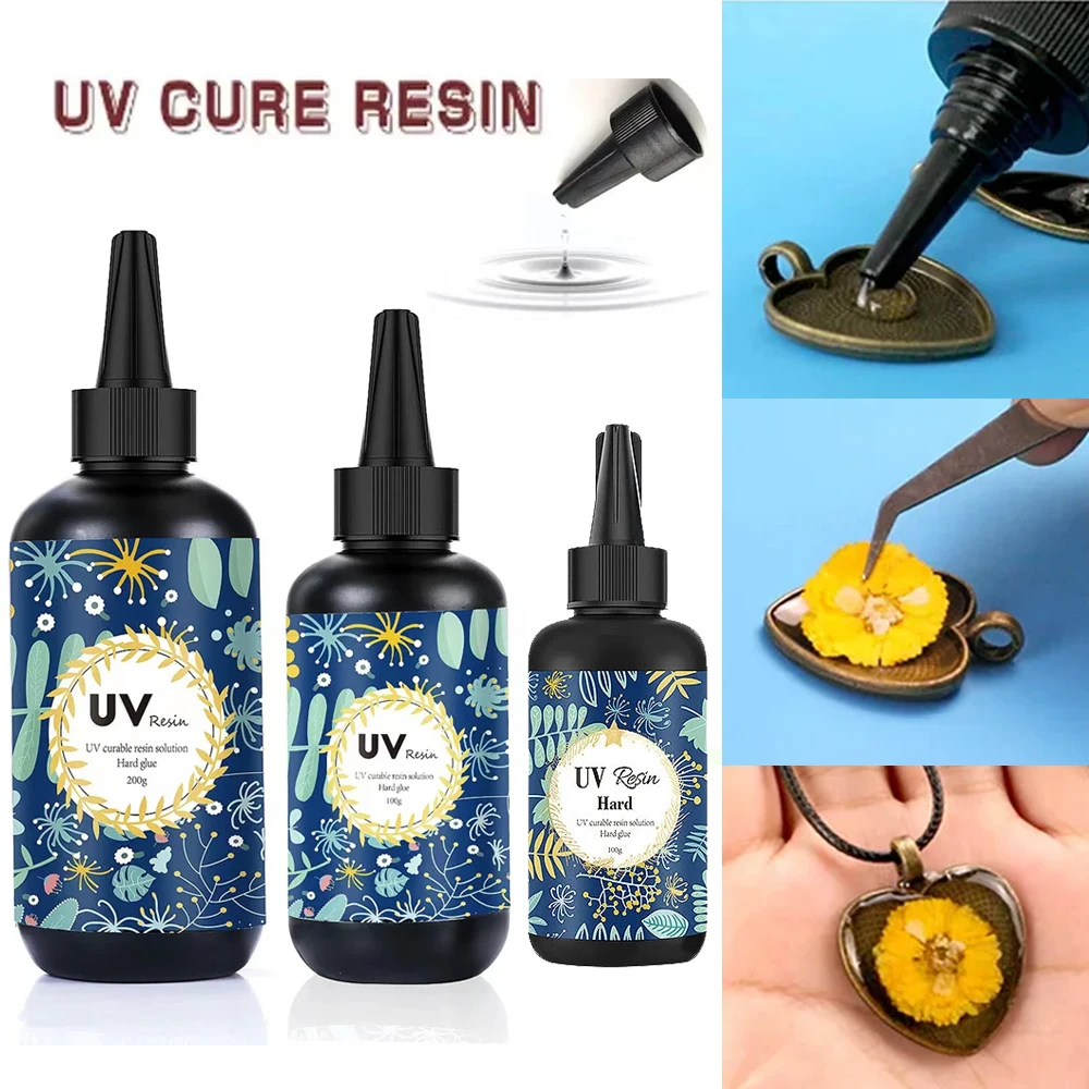 HardUVEpoxyResinGlueUltravioletCuringQuickResinUVDrying