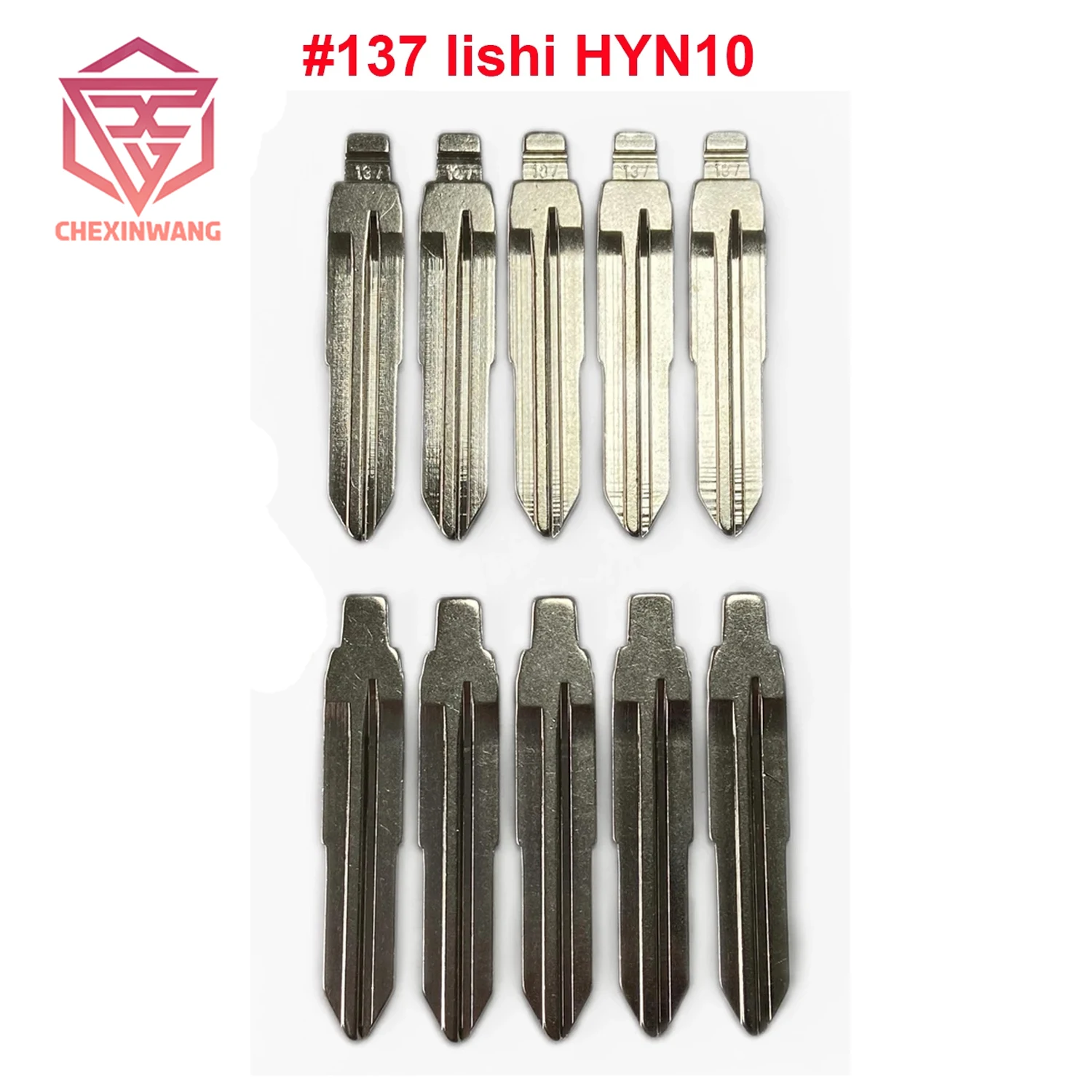 10pcs/lot #137 lishi HYN10 SSY3 Metal Blank Uncut Flip KD VVDI Remote Key Blade For Ssangyong Uncut Car Key Blade