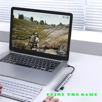 USB 3.0 Hub USB Hub 3.0 USB Splitter 7 Port Multiple Expander Type C Hub OTG Adapter for Laptop PC Hard Drive Mouse Keyboard - Image 4