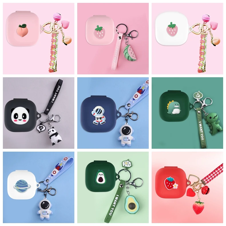 Per Oneplus Buds Pro 2 Custodia Cartoon Peach / Avocado/ Cute Animal Custodia In Silicone Per Auricolari Per Oneplus Buds Pro Case