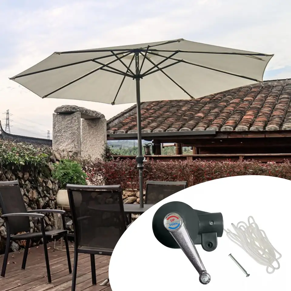 Kit Riparazione Ombrellone Accessori Per Ombrellone Da Patio, Maniglia A Manovella, Vassoio Per Ombrellone Laterale (piastra Per Ombrellone Laterale Accessori Ombrellone Giardino