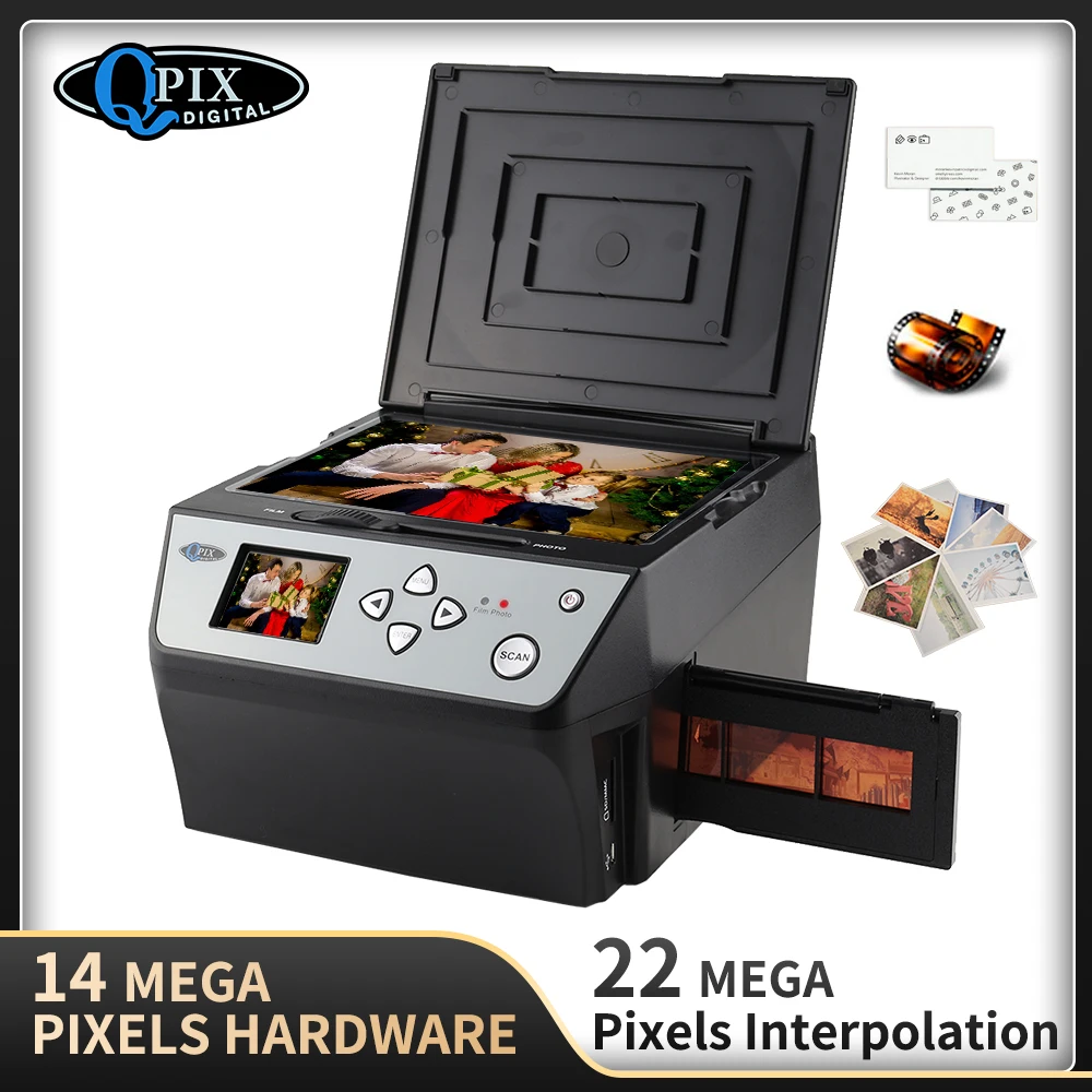 Negative Film Scanner 22 Mega Pixels 4 in 1 COMBO and Digital Film Scanner 135 Negative Converter Photo 35mm Business Card
