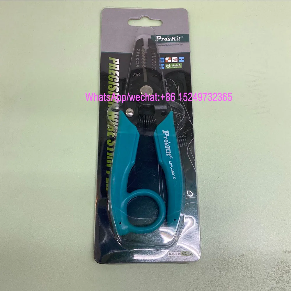 Original Pro'sKit 8PK-3001D Professional Precision 7-in-1 Electronic Wire Stripper (AWG30/28/26/24/22/20) Precision Pliers