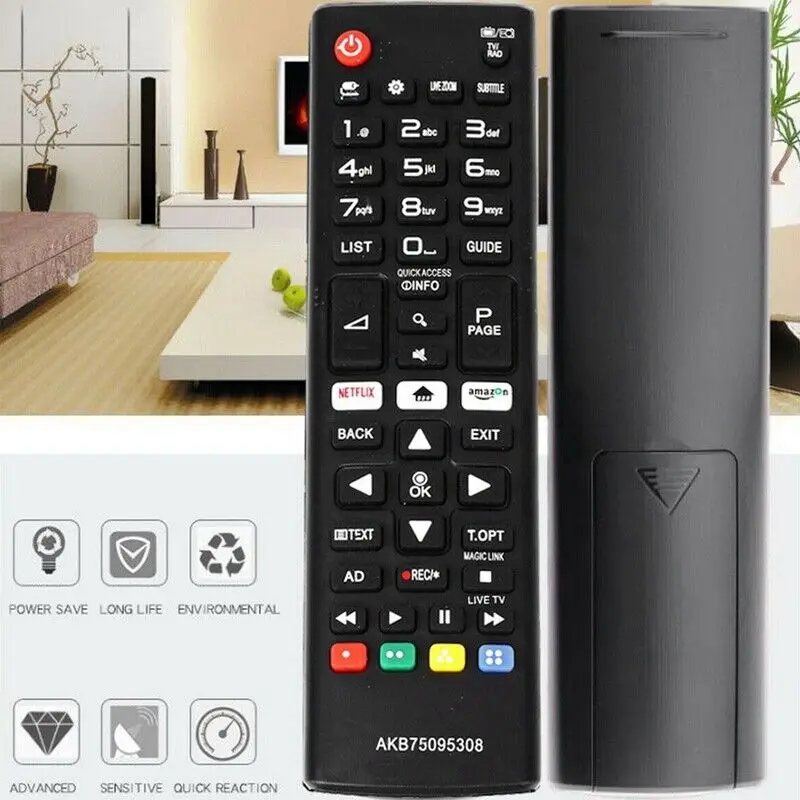 

AKB75095308 Smart TV Universal Remote Control English Replacement for 3D Smart TV 43UJ6309 49UJ6309 60UJ6309 65UJ6309