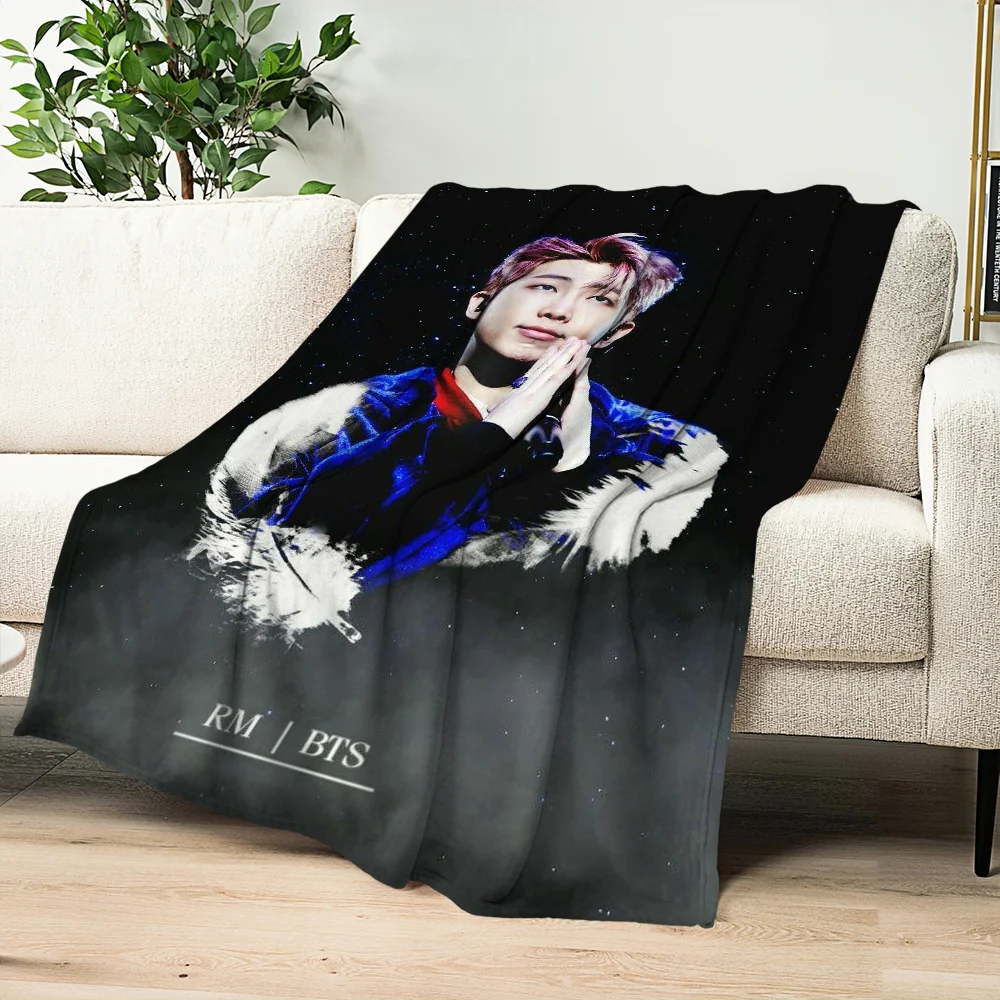 KPOP R-RMM Skicomfort warm Soft Home Kids Lunch Blanket Suitable for Living Room Office Daily Travel Gifts 5