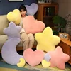 Moon Star Heart Sky Pillow Plush Purple Pink Yellow Fluffy Cushion Decor Sofa Chair Back Support Party Prop Ladies Gift 1