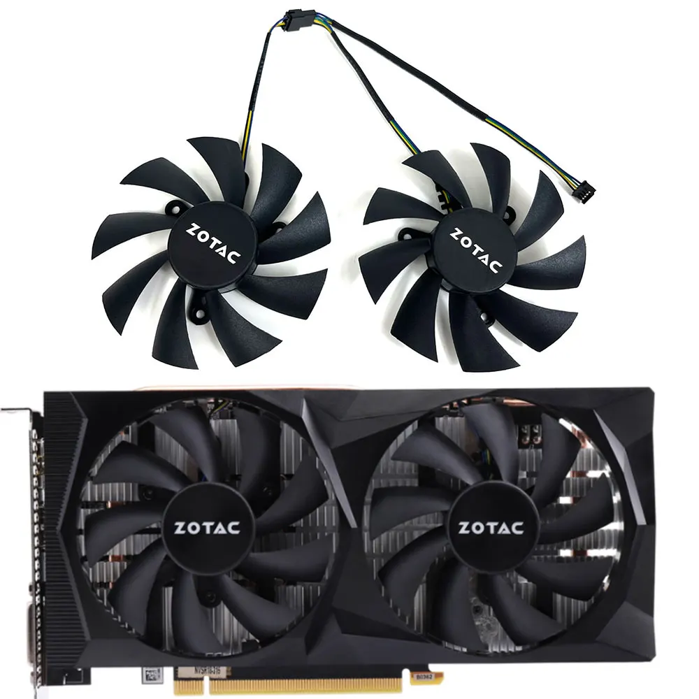 

NEW GA92A2H 87MM 4PIN RTX 2060 Super GPU Fan，For ZOTAC RTX 2060、RTX 2060 Super、RTX 2070、GTX 1660 Graphics card cooling fan