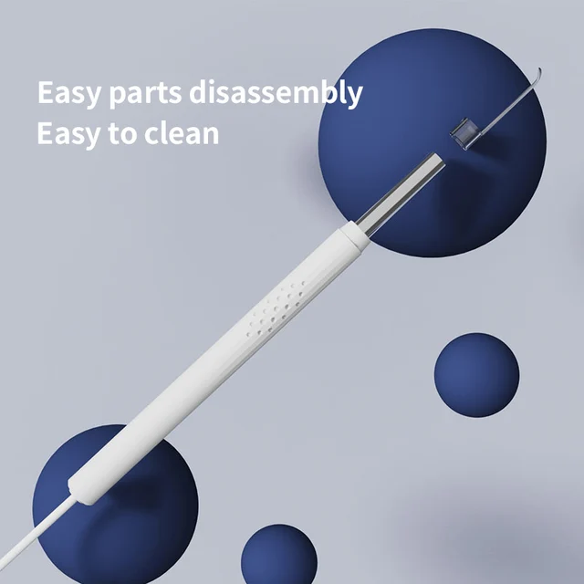Smart Visual Ear Cleaner 3-in-1 Ear Sticks Otoscope USB C Charging Endoscope Wax Removal Tool Earpick Mini Camera Health Care 2