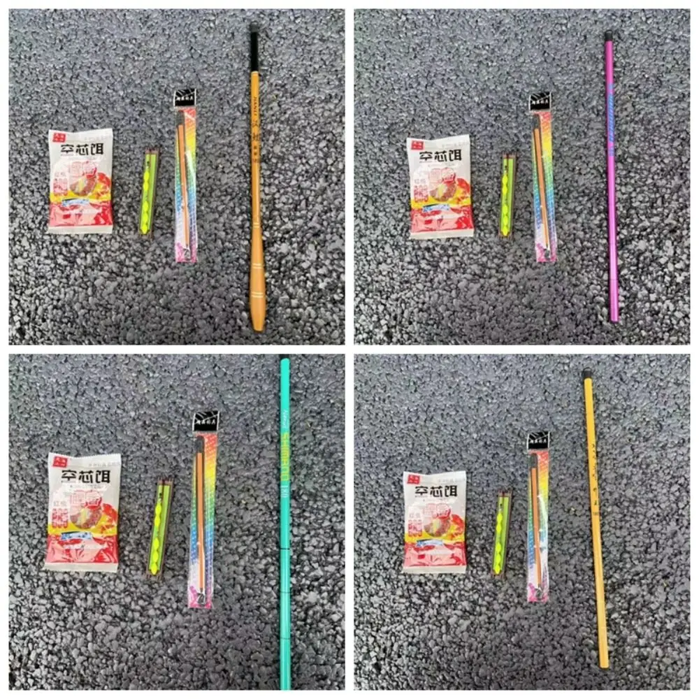 어린이 낚싯대, 미니 탄소 섬유 스트림 폴, 인체 공학적 디자인, 초단 낚싯대, 강 조명, 1 세트, 40cm