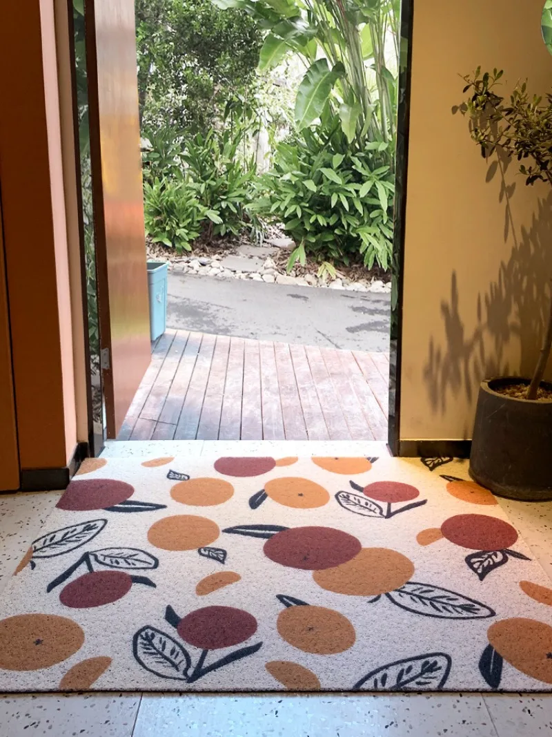 

Enclosure Mat Non-slip Mat for Entrance Door Porch Doormat Household Entry Step on Carpet Anti-Slip Anti-Bacteria Waterproof