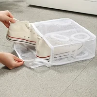 1pc Portable shoe washing bag, reusable mesh shoe protector 1