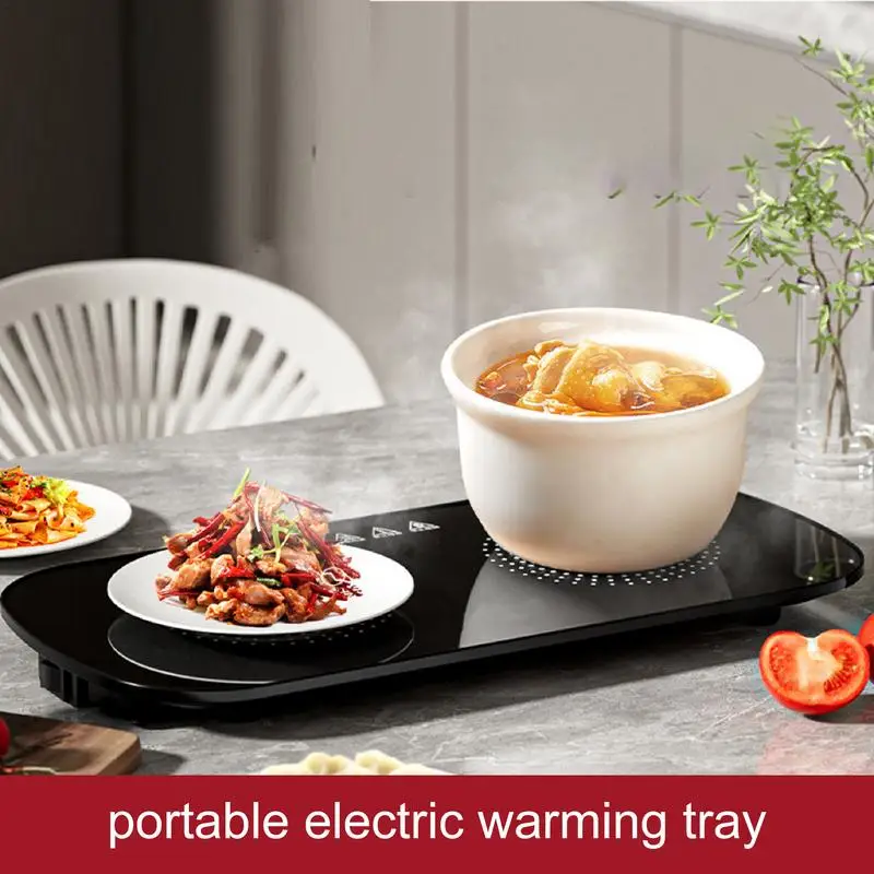 Electric Food Warming Tray Long Lasting Plates Fast Heating Warmer For Home Dinner Plate electric food warmer