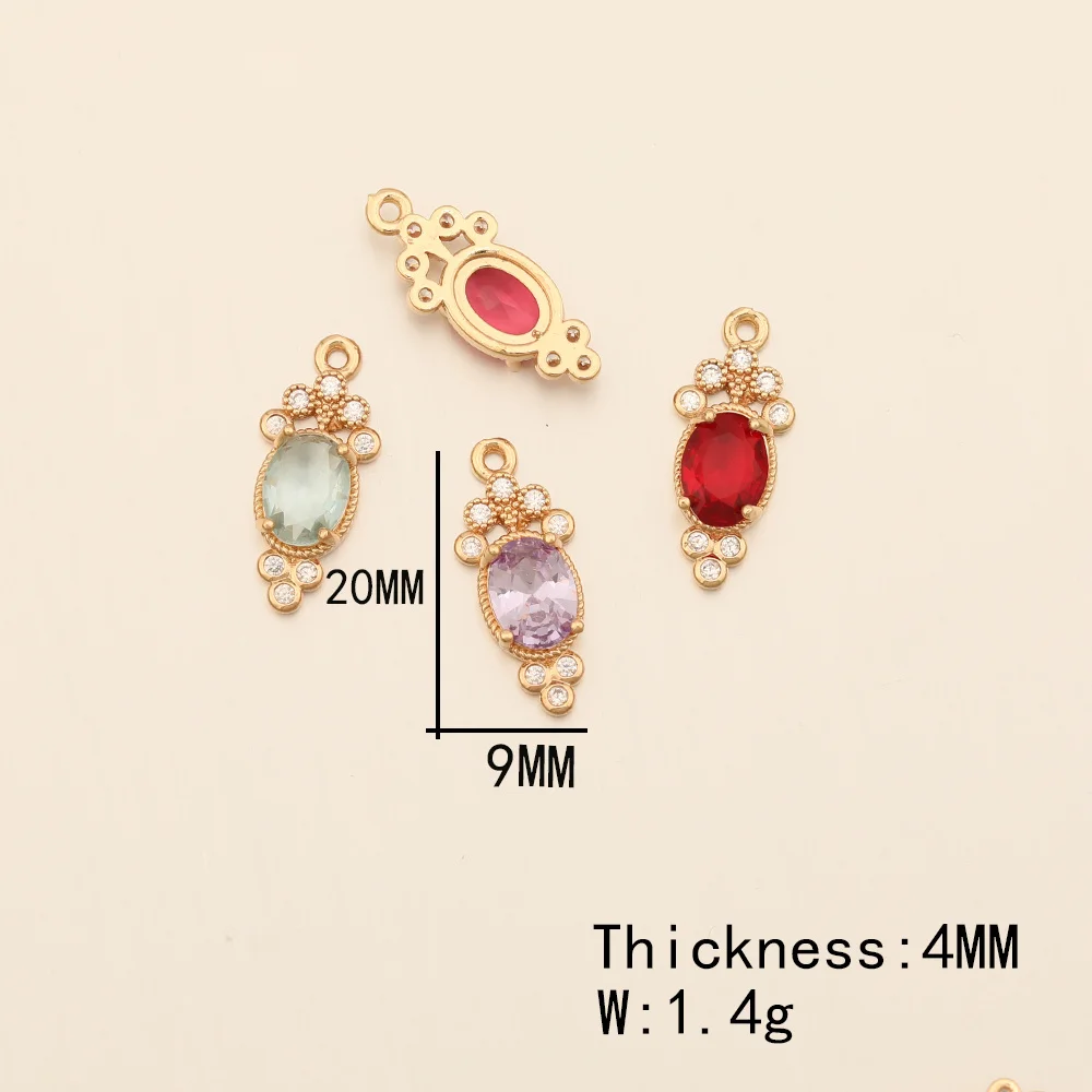 Cordial Design 9*20MM 50Pcs CZ Charms/Hand Made/Flower Shape/DIY Jewelry Making/Jewelry Findings & Components/Rhinestone Pendant 5 Cordial Design 9*20MM 50Pcs CZ Charms/Hand Made/Flower Shape/DIY Jewelry Making/Jewelry Findings & Components/Rhinestone Pendant - cordial