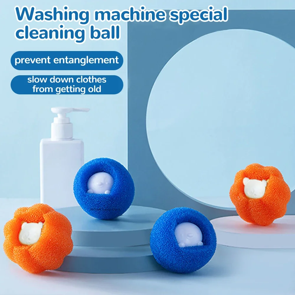 1-10pcs Downy Pet Laundry Hair Fabric Softener Remover Washing Capsules Reusable Spherical Machine Filter Cotton Patch Cats Fur