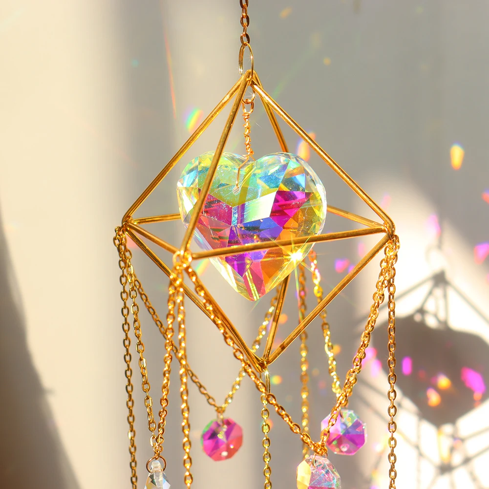 Attrape Soleil Boule de Cristal Carillon 3D - AMOR