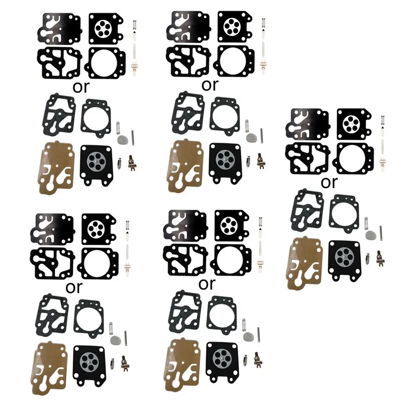 Carburetor Carb Rebuild Shadow Gasket Diaphragms Repair for 26cc 33cc 43cc 49cc 52cc Motorbike Dirt Pit Bike Durable motorcycle carburetor carburetor repair tool kit carburetor repair tool 10Sets/1Set