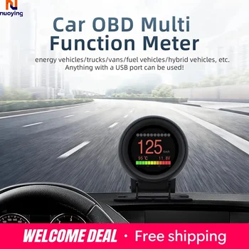 A14U-Car OBD Velocímetro Digital con Pantalla Head-Up, Medidor de Kilometraje, Temperatura del Agua, Presión del Aceite, Hora, Distancia y Velocidad 1