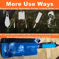 เครื่องกรองน้ำแบบพกพาส่วนบุคคล สำหรับการเตรียมพร้อมในกรณีฉุกเฉิน เหมาะสำหรับการเดินป่า ตั้งแคมป์ ตกปลา ล่าสัตว์ และกิจกรรมกลางแจ้ง 6