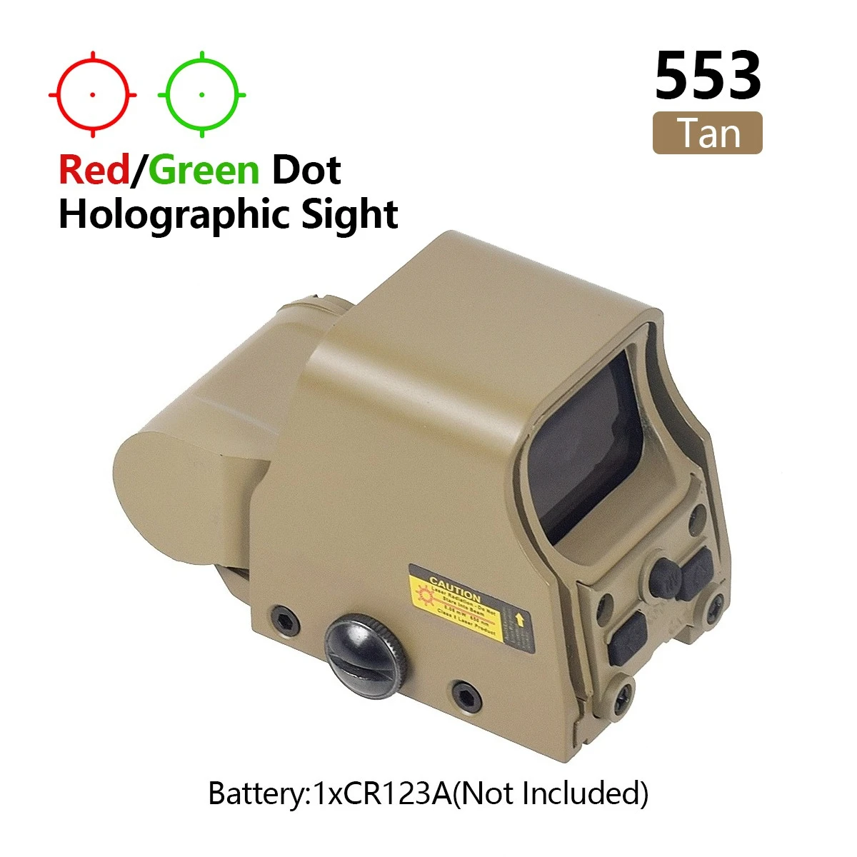 Tactical Red Dot Holographic Sight with Magnifier for Hunting Riflescopes and Airsoft Guns