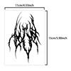 1Pc Dark and Cool Waterproof Temporary Tattoo Stickers, Long-lasting Waterproof for One to Two Weeks, Fake Tattoo for Arm, Leg. 2