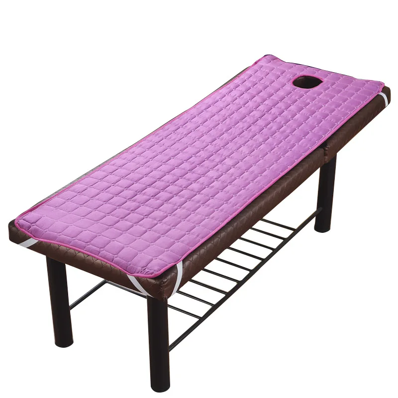 Soft Polyester Massage Table Bed Sheet Elastic SPA Treatment Cover   Relaxation Beauty Salon Mattress With Face Hole Salon Couch 5