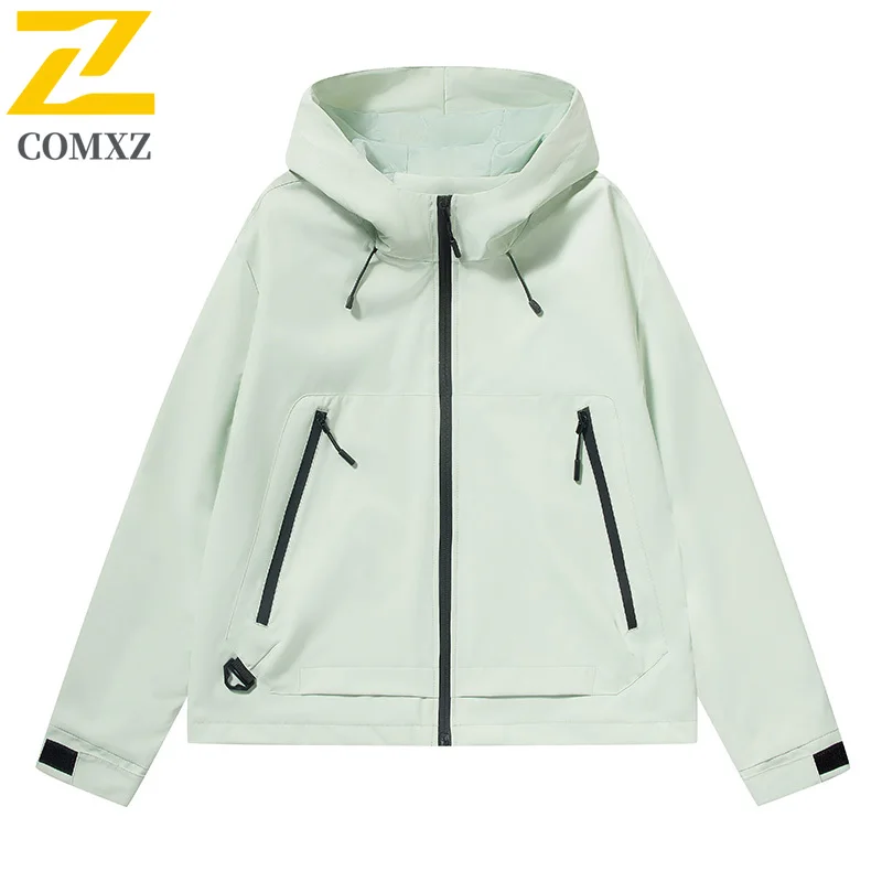 EiAO Windbreaker  Couple's Hooded Autumn Waterproof Windproof Outdoor Jacket Multiple pockets for Hiking Camping Fishing 2025