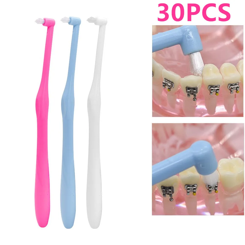 30 Pcs Interdental Brush for Braces Teeth Cleaning Orthodontic Brushes