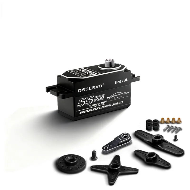 1 Stück Low-Profile BLS4355 Digital Servo 55KG Großes Drehmoment Wasserdichte Servos für RC Auto Crawler SCX10 Truck Roboter Upgrade-Teile – Detail 5