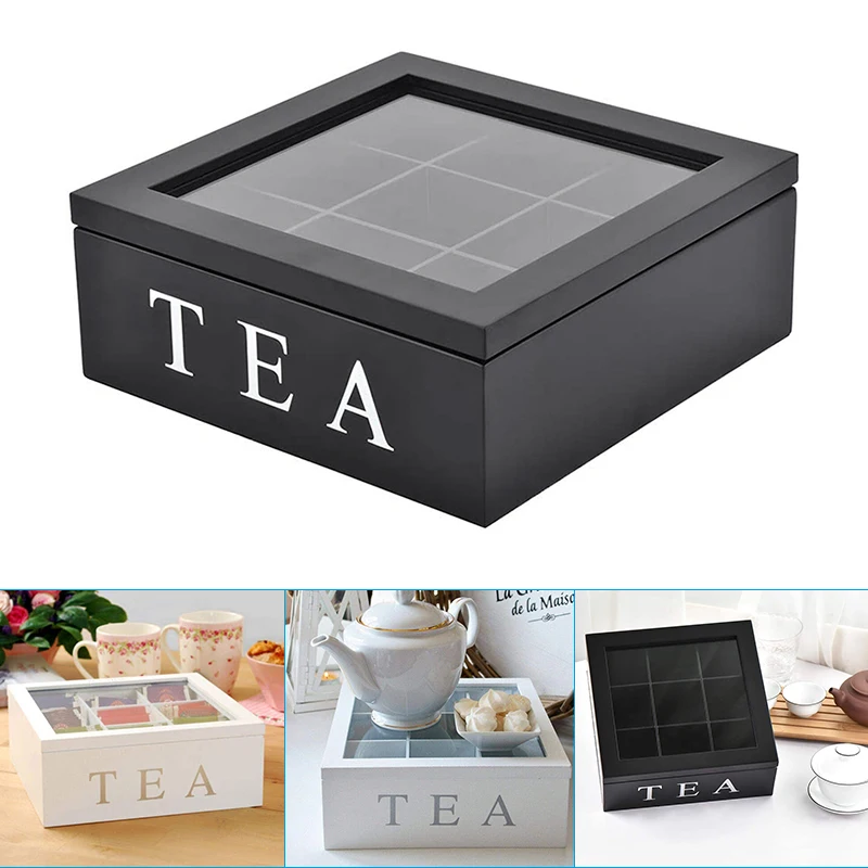 Retro Style Storage Box Storage Box With Visible Lid Filled With Tea, Dried Flowers And Other Items