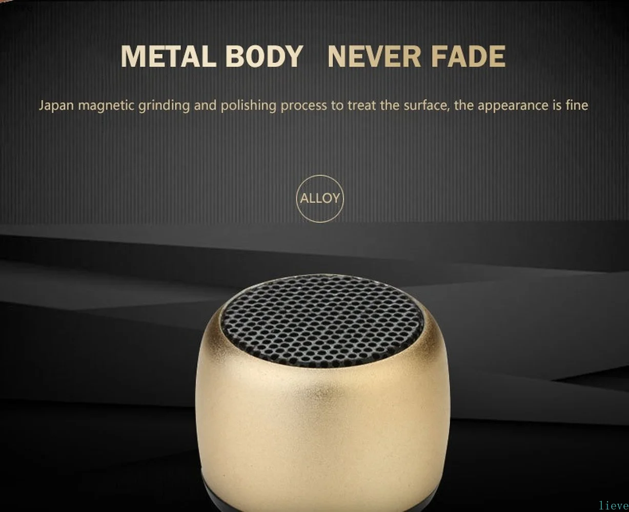 Mini Bluetooth Speaker Metal HiFi TWS Super Small Steel Loudly Speaker Wireless Portable Speaker For Xiaomi Huawei  Ect Phones