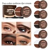 Two-Color Eyebrow Dye Cream Waterproof Sweat Resistant And Not Easy to Stun Eyebrow Dye Eyebrow Brush Makeup Holding Cosmetic 1