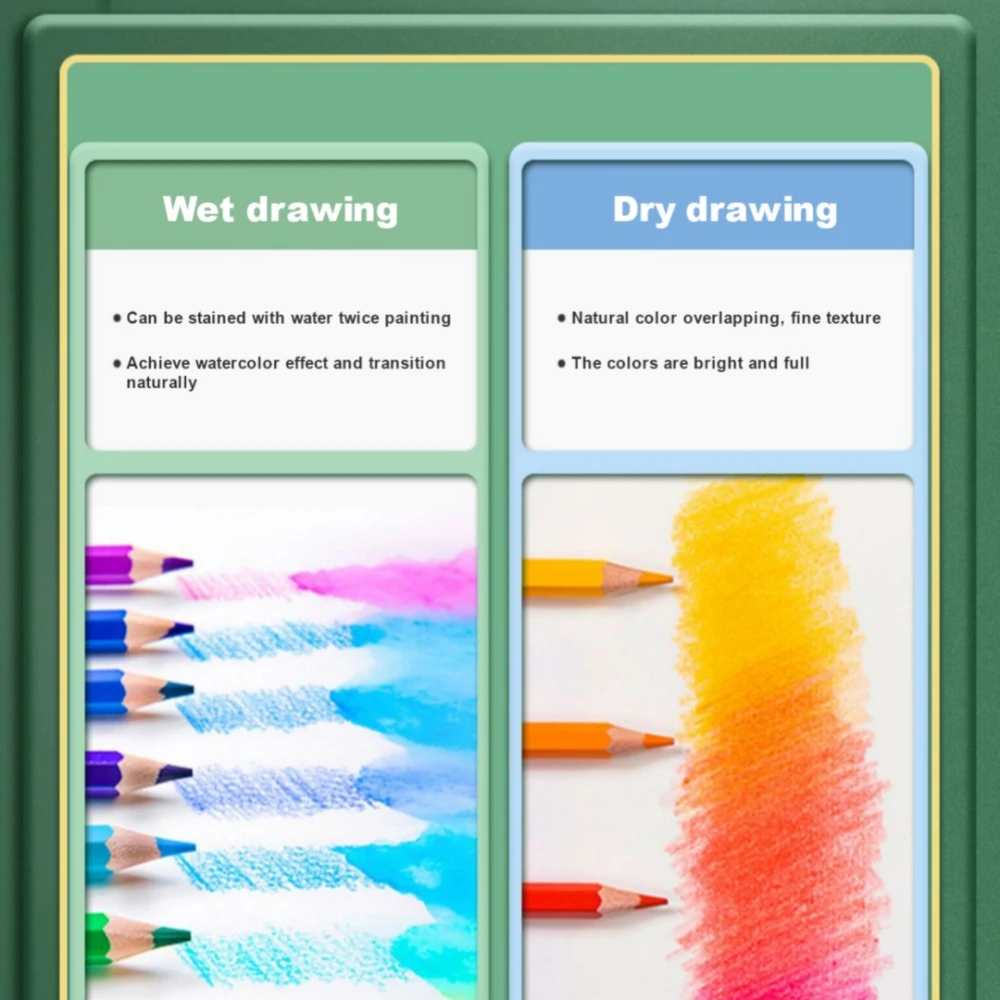 Faber Castell 24/36/48/60/72 Watercolour Colored Pencils Water Soluable Color Pencil for Art Painting Drawing Sketching Supplies 2