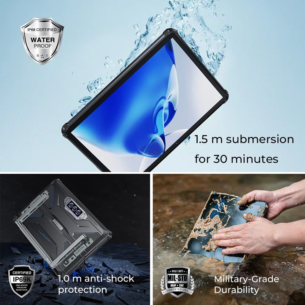 Oukitel RT7 TITAN 5G Rugged Tablet 10.1 FHD+ 32000mAh 12GB+256GB Android  13 Tablet 48MP+20MP Tablets PC - AliExpress