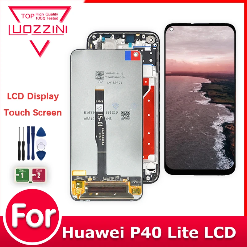 TOUCH SCREEN SCHERMO PER HUAWEI Y6 2019 MRD-LX1 LX2 NERO VETRO LCD DISPLAY