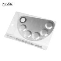 IMAGIC Professional Makeup Palette Beauty Stainless Makeup Nail Eye Shadow Foundation Mixing Palette Spatula Cosmetic Tools - Image 5