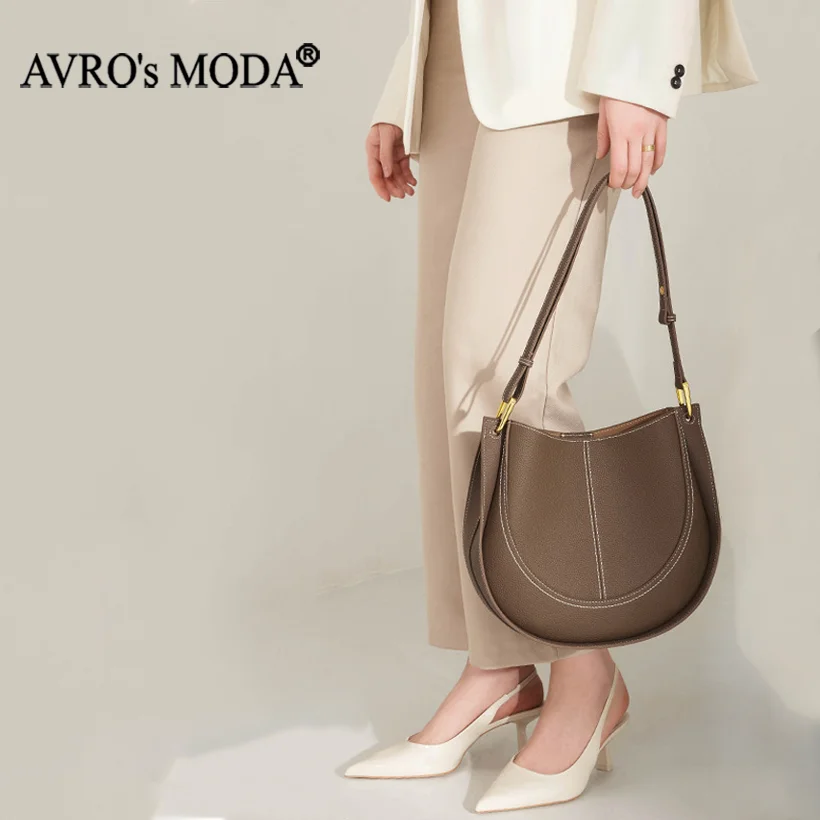 Avro's Moda Brand Genuine Leather Handbags For Women Fashion Vintage Style  Shoulder Saddle Bag Ladies Luxury Designer Tote Bags - Shoulder Bags -  AliExpress