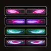 Truck windshield control flexible led eye animation display smart scrolling message eye Soft LED Sign Board for trucks light 3